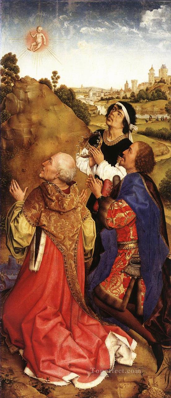 ブレードリン三連祭壇画 右翼 ロジャー・ファン・デル・ウェイデン油絵
